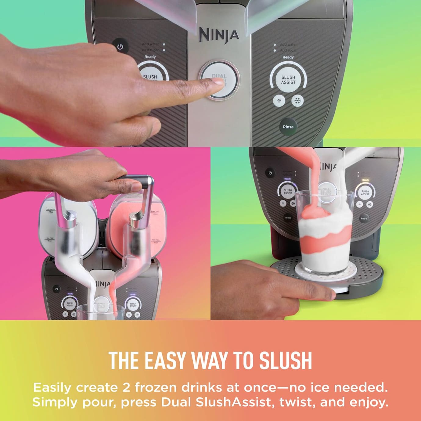 Ninja SLUSHi Twist Frozen Drink Maker - Blue
