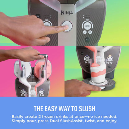 Ninja SLUSHi Twist Frozen Drink Maker - Blue