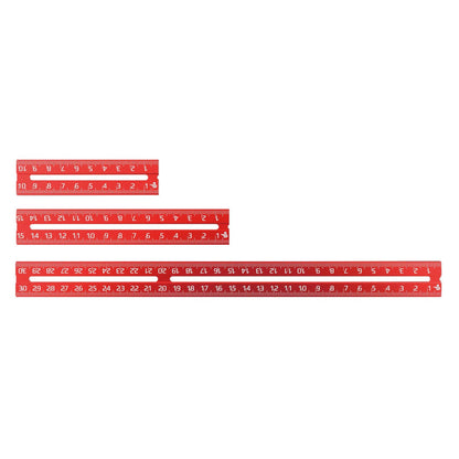 Swan Tool Group RED TAIL Ruler Set