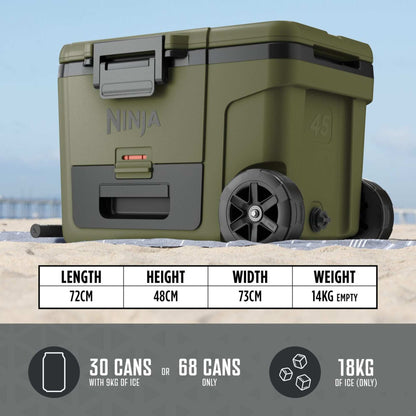 Ninja FrostVault 45QT Wheeled Cooler with Dry Zone – Park Punch