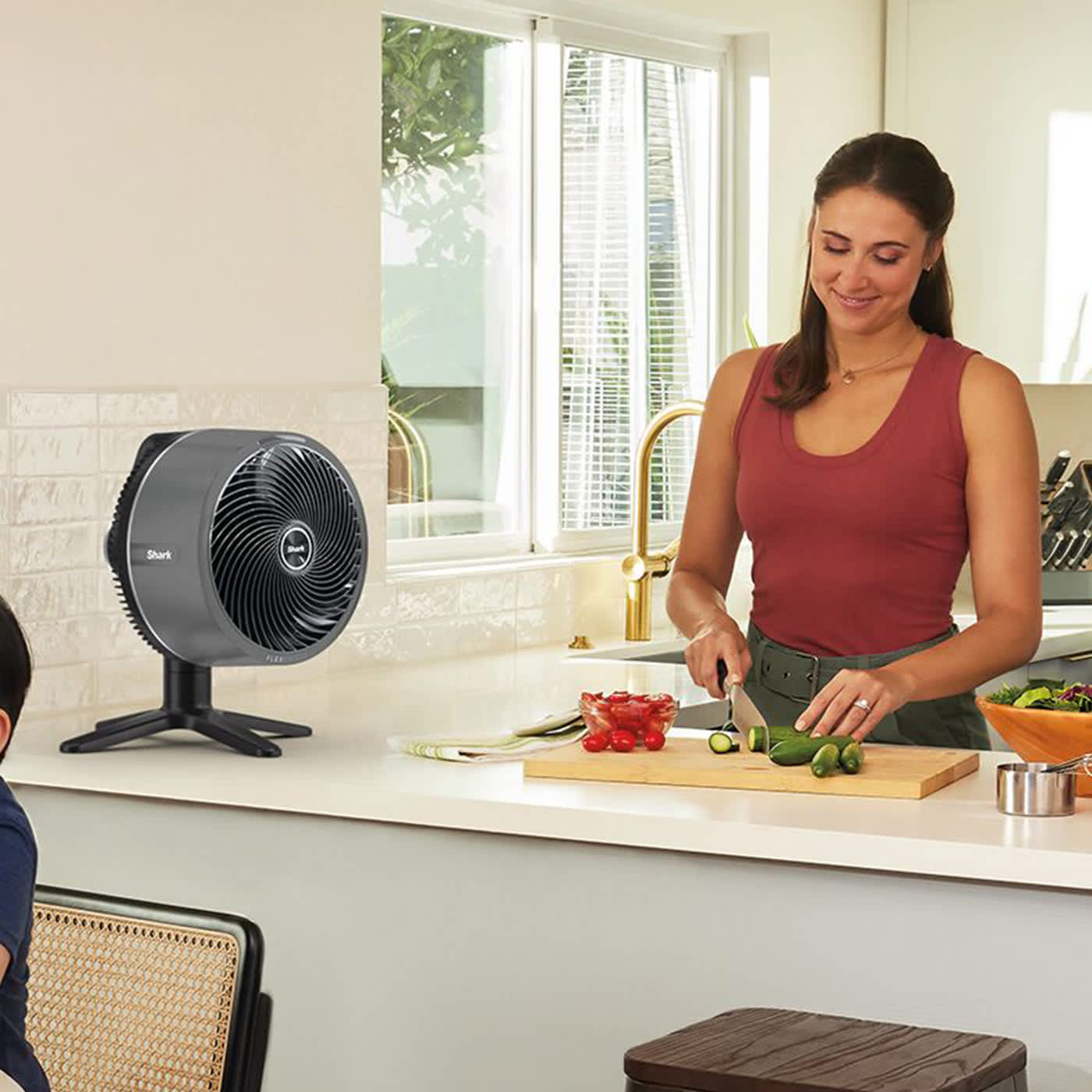 Shark FlexBreeze TableMate Indoor to Outdoor High-Velocity Tabletop Fan FA150UK
