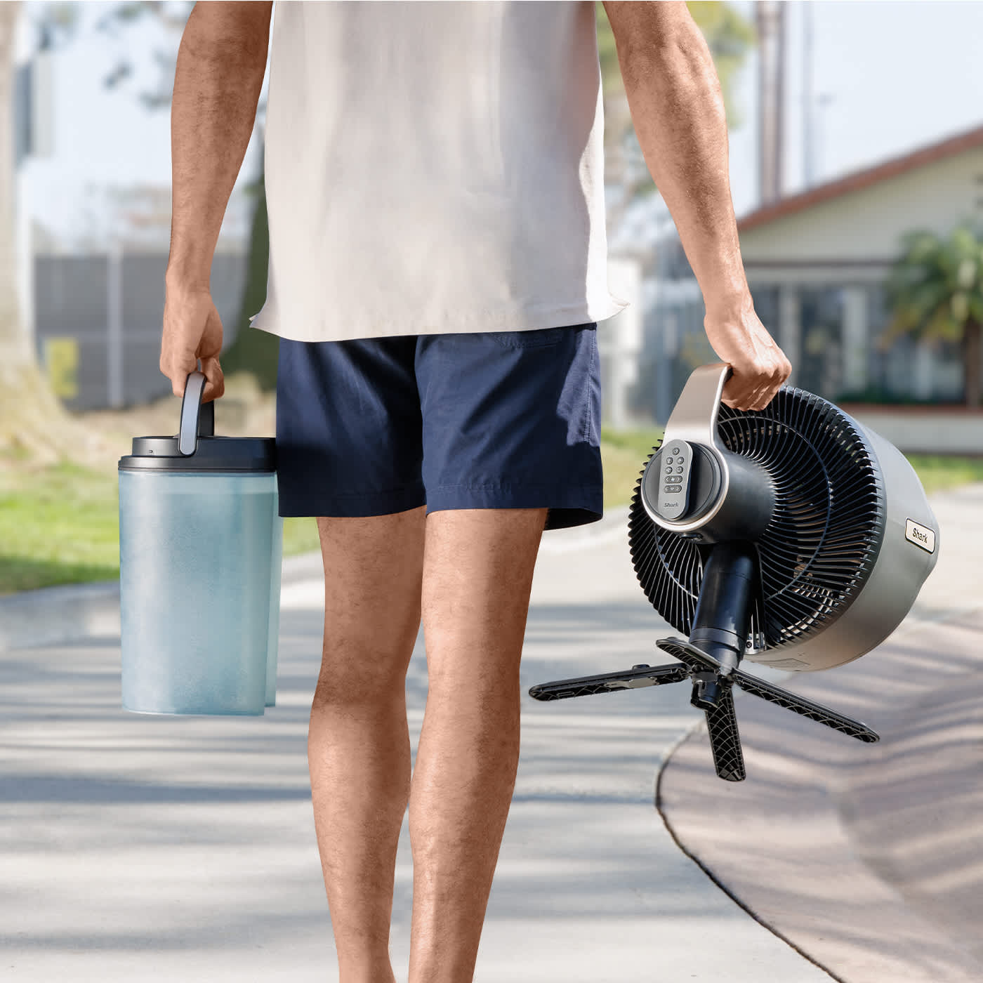 Shark FlexBreeze Pro Mist Indoor & Outdoor Fan & Outdoor Misting System