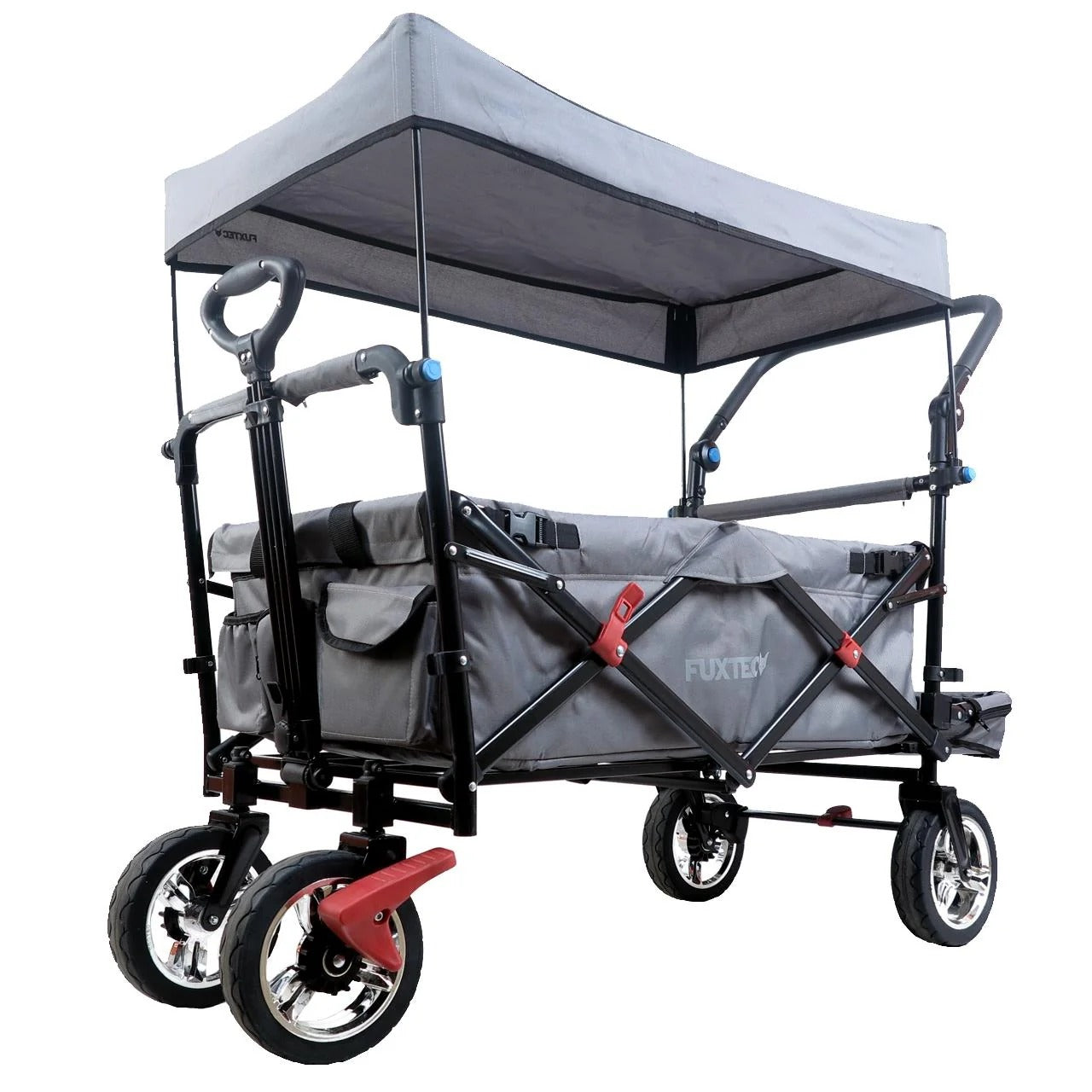 FUXTEC FX-CTB800 Beach Handcart with Sun Canopy & Push Handle