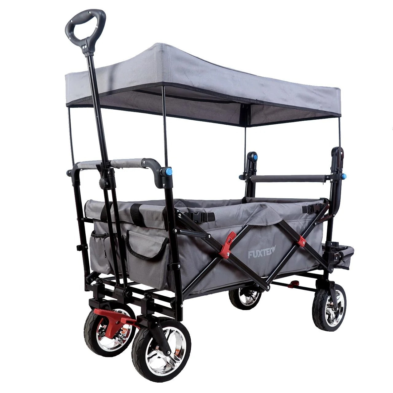 FUXTEC FX-CTB800 Beach Handcart with Sun Canopy & Push Handle