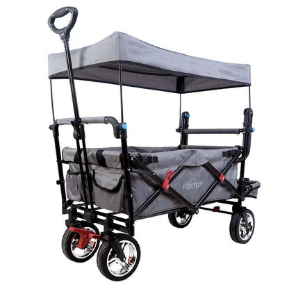FUXTEC FX-CTB800 Beach Handcart with Sun Canopy & Push Handle