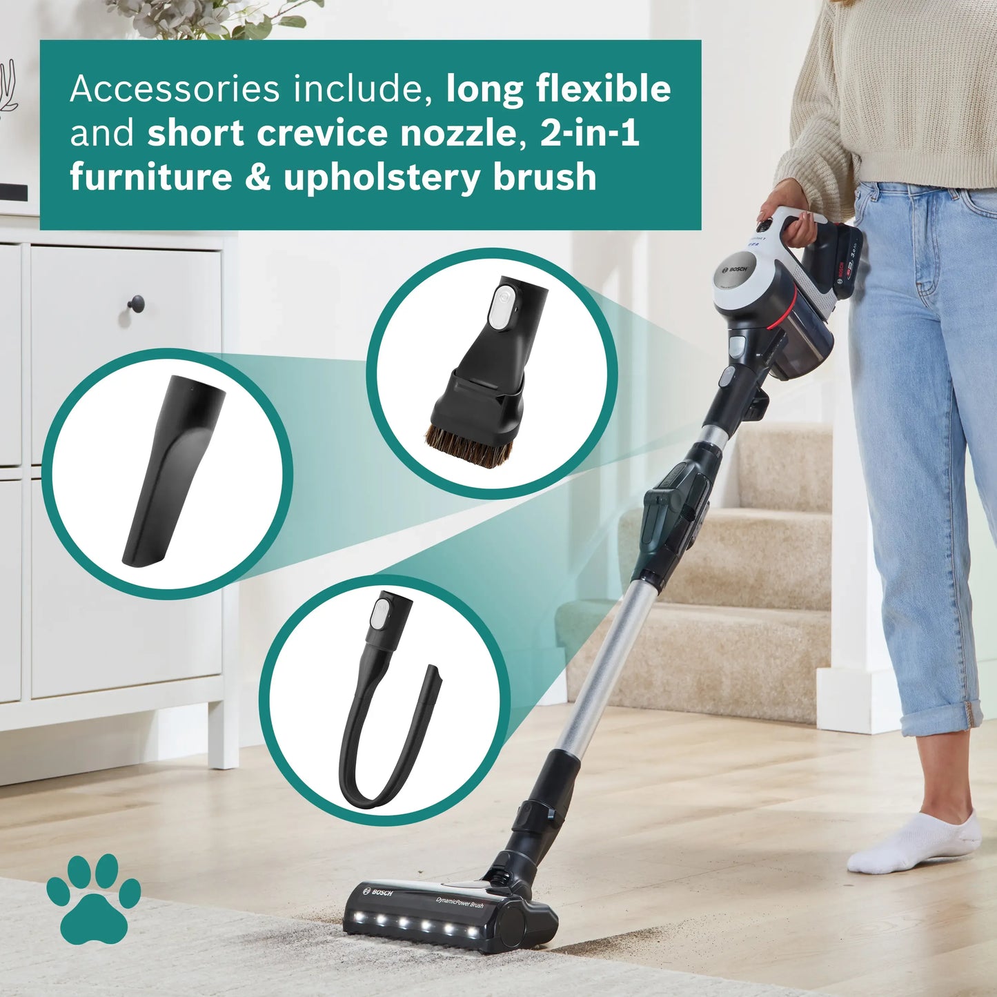 Cordless vacuum cleaner Unlimited 7 White