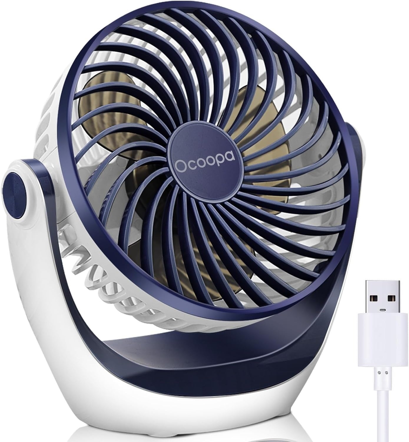 OCOOPA USB Desk Fan with Adjustable Speed and 360° Rotation