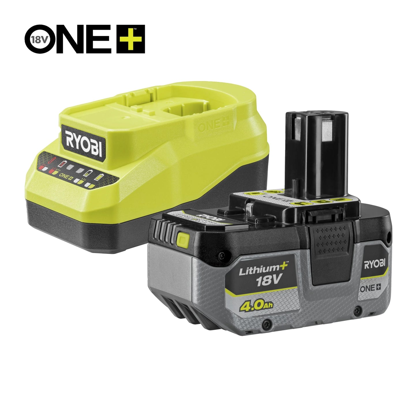 RYOBI 18V ONE+ 4.0Ah Battery & 2.0A Charger Kit