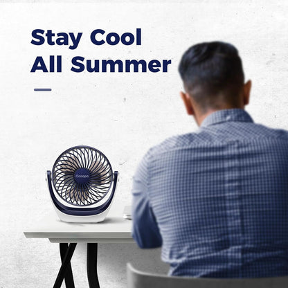 OCOOPA USB Desk Fan with Adjustable Speed and 360° Rotation