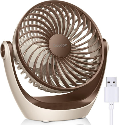 OCOOPA USB Desk Fan with Adjustable Speed and 360° Rotation