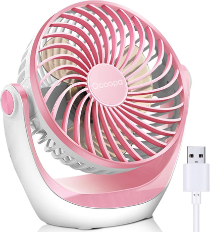 OCOOPA USB Desk Fan with Adjustable Speed and 360° Rotation
