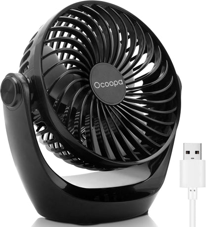 OCOOPA USB Desk Fan with Adjustable Speed and 360° Rotation