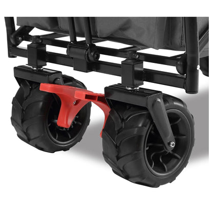 FUXTEC FX-CTB800 Beach Handcart with Sun Canopy & Push Handle